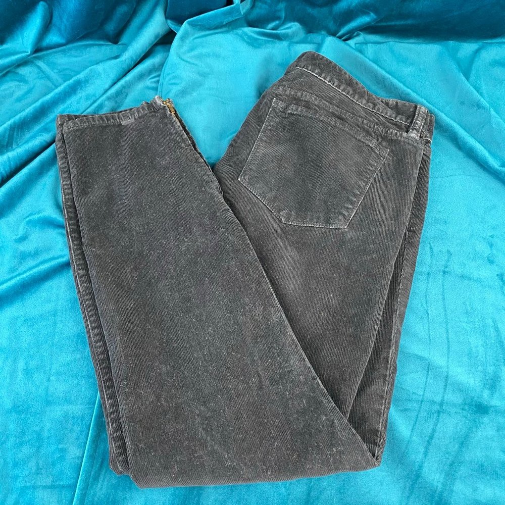 J Crew Skinny Fit Stretch Corduroy Pants in Black - Picture 6 of 10